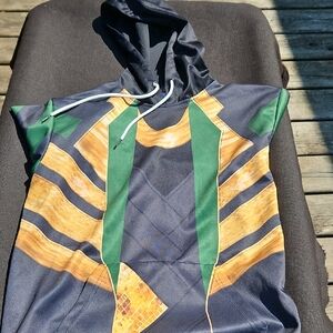 Fando Maniax Green and Gold Hoodie